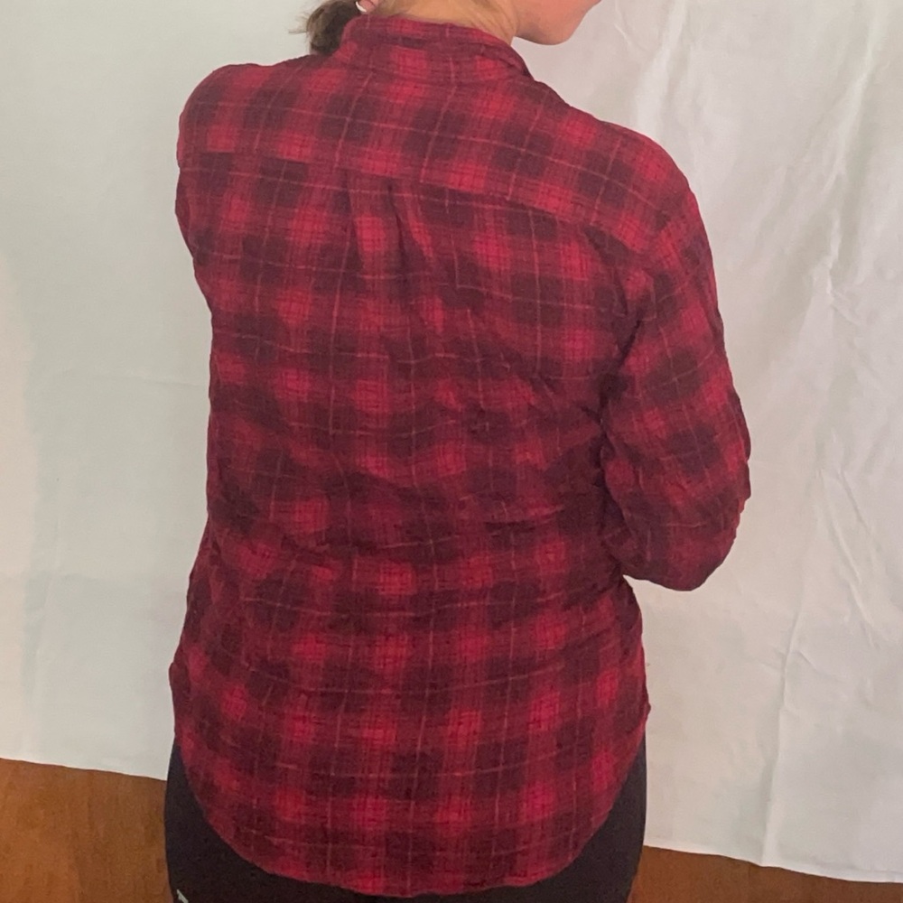 G.H. Bass & Co. Burgundy Plaid Shirt